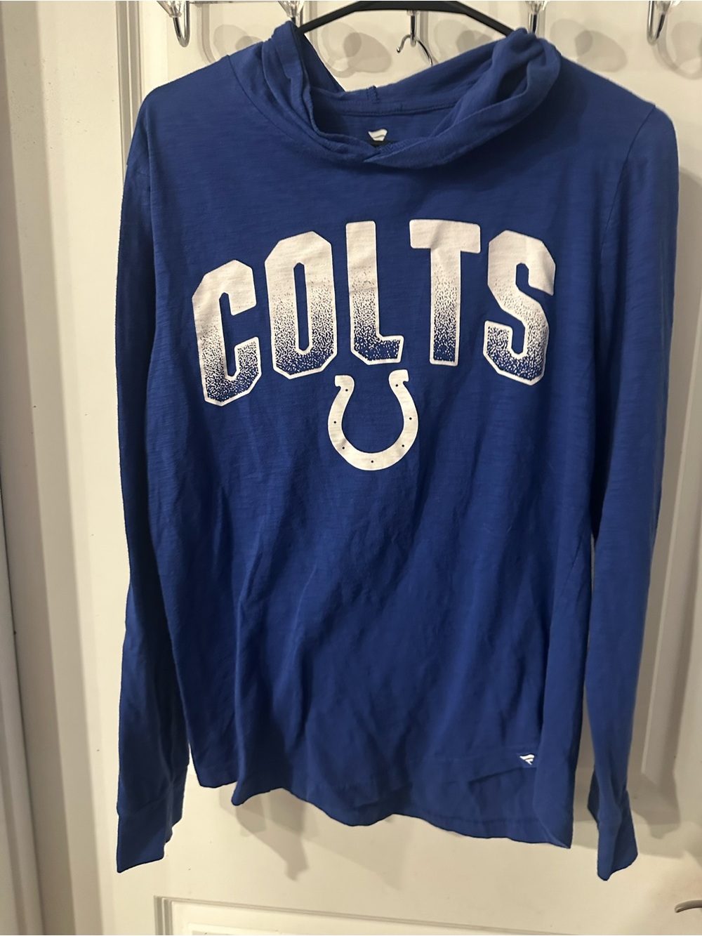 Fanatics Royal Blue Colts Long-Sleeve Hoodie Top